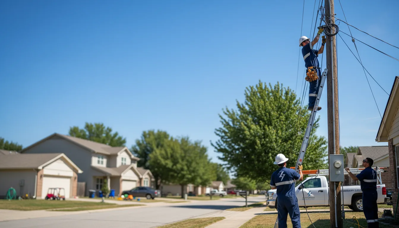 Residential electrician providing installation services in Bynum, MT